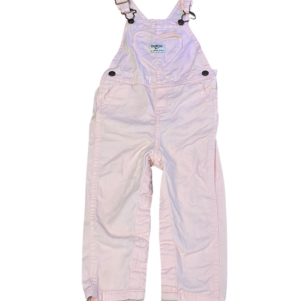 Oshkosh baby/ toddler girl heart overalls size 24M